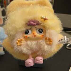 Cute Plush Toy with Yellow and Pink Accents
